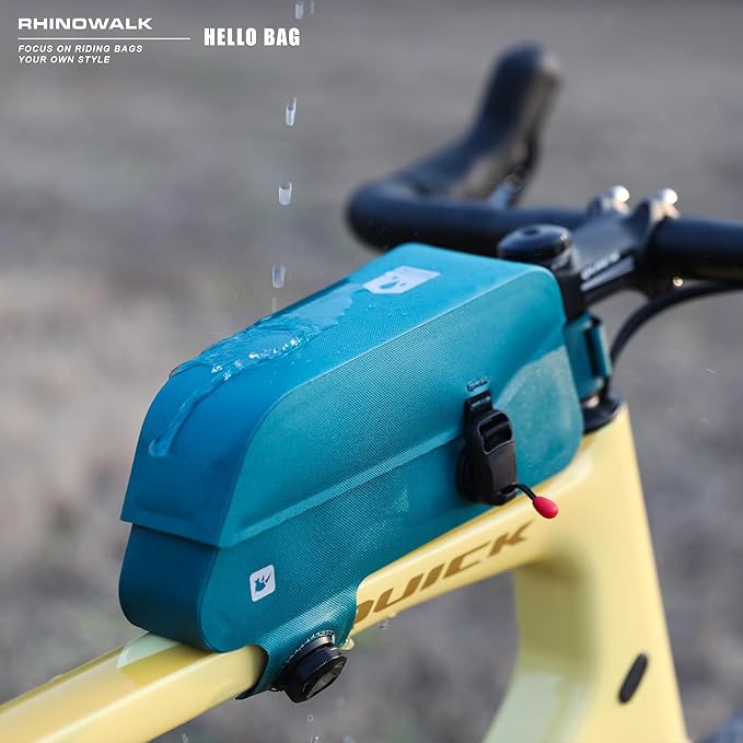 Rhinowalk Bike Top Tube Bag Bike Frame Bag Fully Waterproof and Stable Bicycle Frame Bag Bicycle Bag Professional Cycling Accessories for Mountain Road Bike