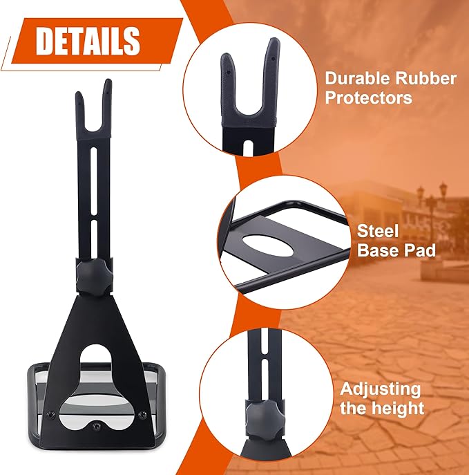 WEEROCK Bike Stand Floor Type Hub Mount Height Adjutable Steel Packing Bicycles Indoor Outdoor Storage Garge for 20-29 Inch Bicycle MTB Road Bike
