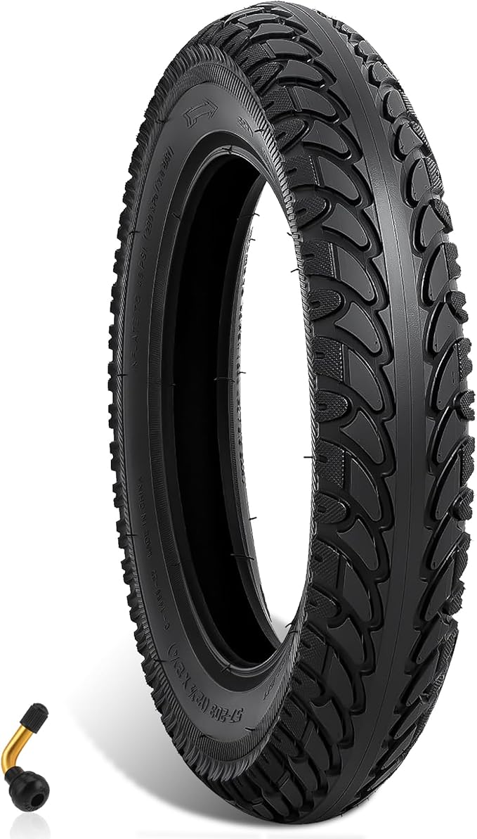 16x2.125 Tubeless E-Bike Tire,16" Compatible with 16x2.1 16x2.15 16x2.0 fit for Folding Bikes, Kids' Bikes, Compact Electric Bikes, Small Road Bikes & Children's Racing Bikes
