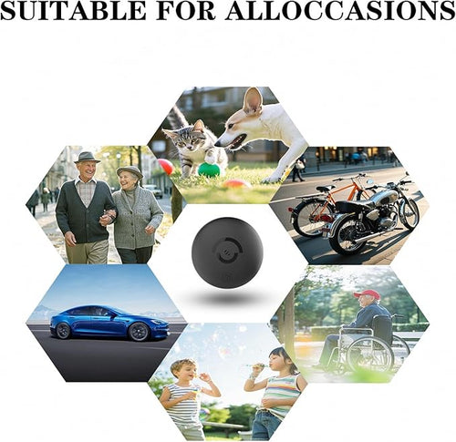 2 Pack Mini GPS Tracker for Vehicles, GPS Locator Tags, iOS Compatible Tracking Device, No Monthly Fee, Hidden Anti-Theft Car Tracker, Replaceable Coin Battery, Magnetic Mount & Keychain Holder
