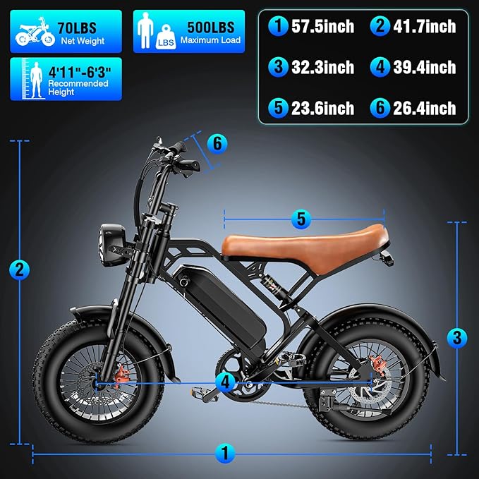 Electric Bike for Adults, 1200W Peak Motor Commuter Ebike, 20-28MPH Speed, 32 Miles Range, Removable Waterproof Battery, Dual Disc Brakes Electric Bicycle, UL 2849 Certified