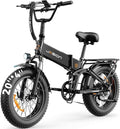 Jasion X Hunter/PRO Electric Bike for Adults,1800W/1400W Peak 20''Fat Tire Foldable Ebike,Folding E Bike Up to 80/70 Miles Range,720/624WH Removable Battery,30 MPH E Bike,Certified by UL2849