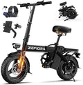 Electric Bike for Adults Teens, 800W Peak Motor, 25MPH Folding Ebike, 30 Miles, 48V 10AH Removable Battery, 14" Foldable Electric Mini Bike for Commute Outdoor