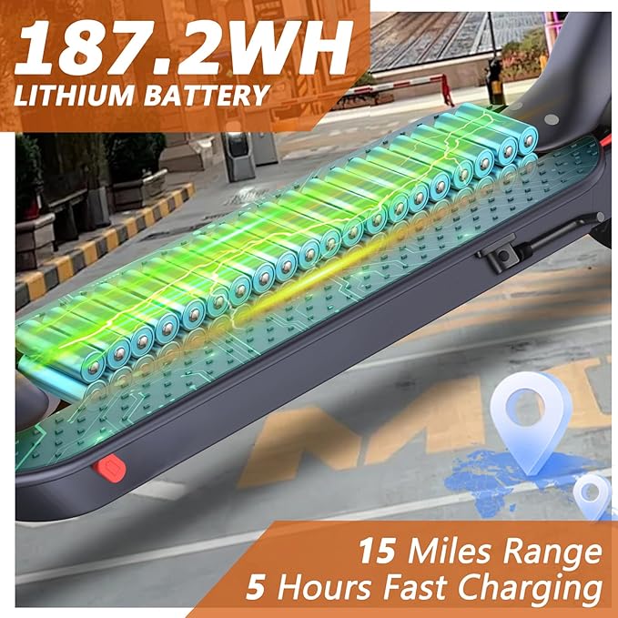 8.5" E Scooter for Adults 19/22 MPH 350/500W Motor 187.2/288.6/441WH Battery, Motorized Scooter Up to 22 Miles Range, Foldable Bearing 265 LBS/APP Control