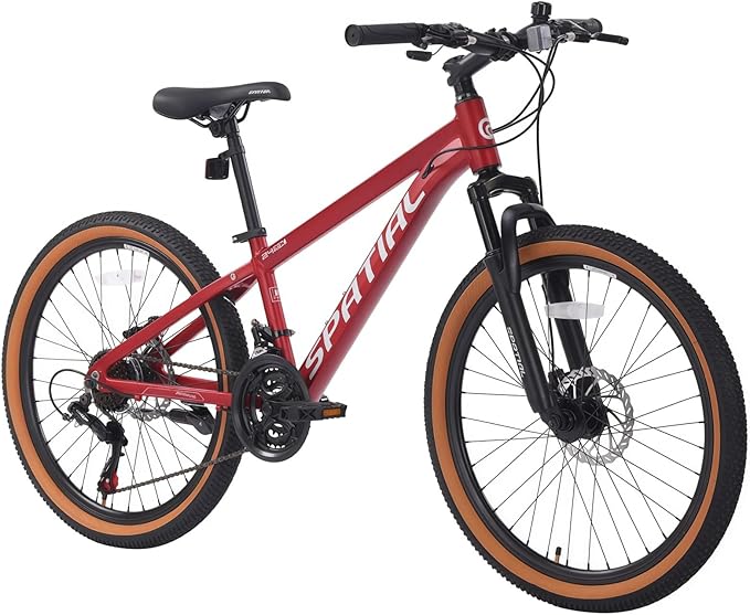 SPATIAL Mountain Bike, 20/24/26/27.5/29 inch Outdoor Cycling Bike,21/8 Speed Lightweight Aluminum Frame | Dual Disc Brakes,Adjustable Ergonomic Seat for Men Women Adult Teens