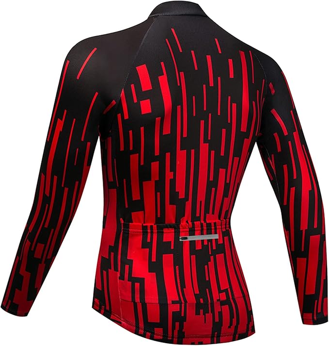 Coconut Ropamo CR Long Sleeve Cycling Jersey Mens, 3+1 Zipper Pockets Bicycle Tops Quick Dry Breathable Biking Shirt