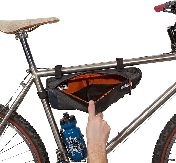 Two Wheel Gear - Mamquam Bicycle Frame Bag - Water Resistant, Adjustable - Designed for Commuting and Touring