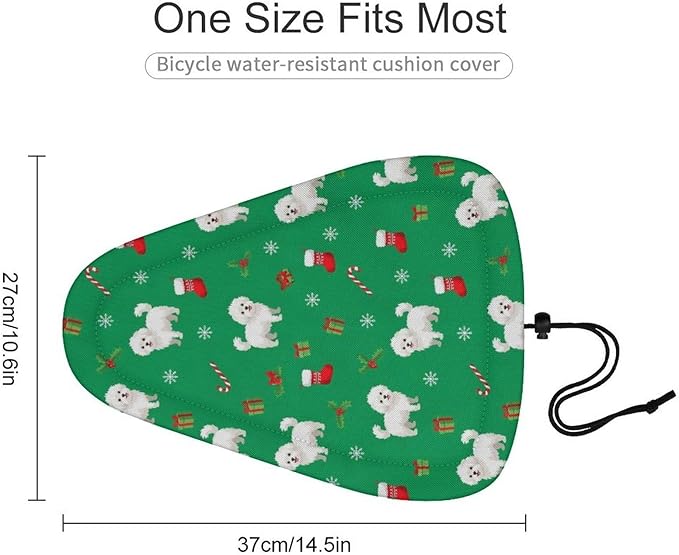 Adjustable Exercise Bike Seat Cover, Soft Cushion Indoor Outdoor Dust Resistant Protection
