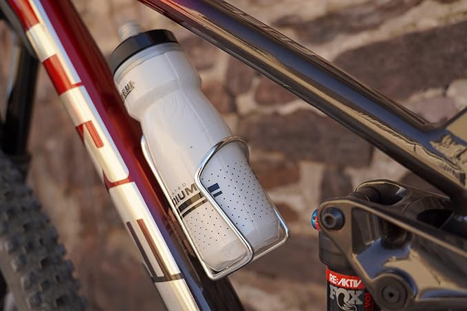 Aluminum Bike Water Bottle Cages – Great for MTB and Road Bicycles – 2 Pack - Red
