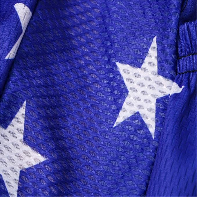 JPOJPO USA Cycling Jersey Men Short Sleeve Bike Shirts Biking Jersey Summer American Bicycle Tops with 3 Pockets Reflective
