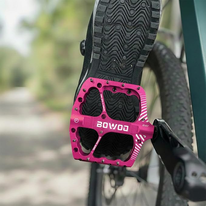 Bike Pedals 9/16" Lightweight Non-Slip Bicycle Platform Pedals - Fits Most Adult Bikes & Mountain Bikes &MTB, Road Bikes and Slip-Resistant Design
