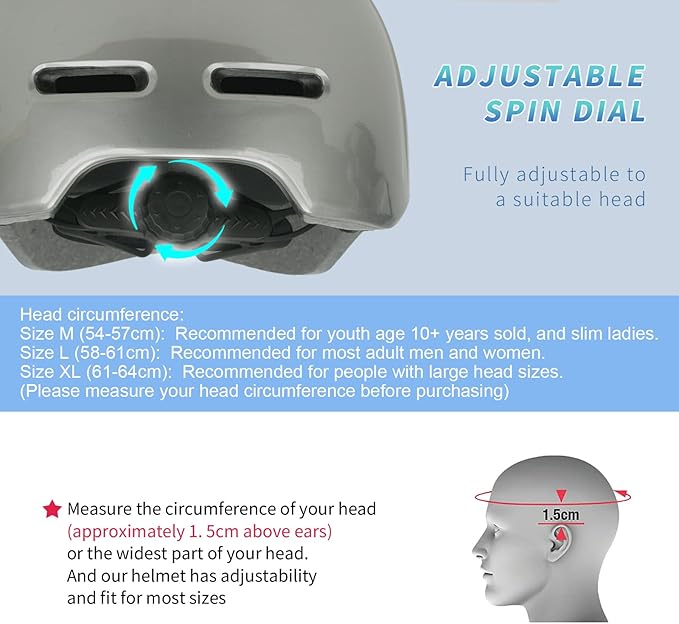 Adult Bike Helmets for Men - Women Bicycle Helmet - Certified Comfort Lightweight Adjustable Baseball Cap Style Cycling Helmet for Urban Commuter Road Biking Scooter