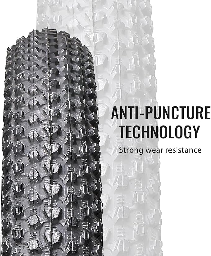 MOHEGIA Mountain Bike Tires - 20/24/26/27.5 Inch Folding MTB Bicycle Tires Replacement,Steel Bead All-Terrain and High-Performance Durable for Off-Road,Street & Trail Adventures