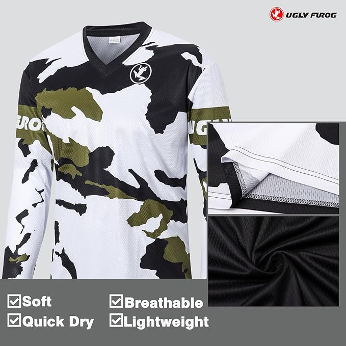 UGLY FROG Bike Wear Long Sleeve Men's Classic Fashion Cycling Downhill Jersey Sportswear Clothing