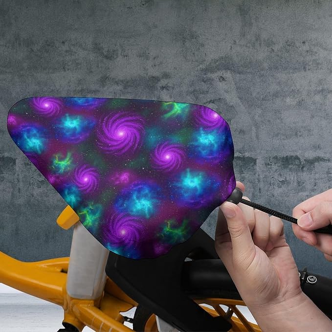 Adjustable Exercise Bike Seat Cover, Soft Cushion Indoor Outdoor Dust Resistant Protection