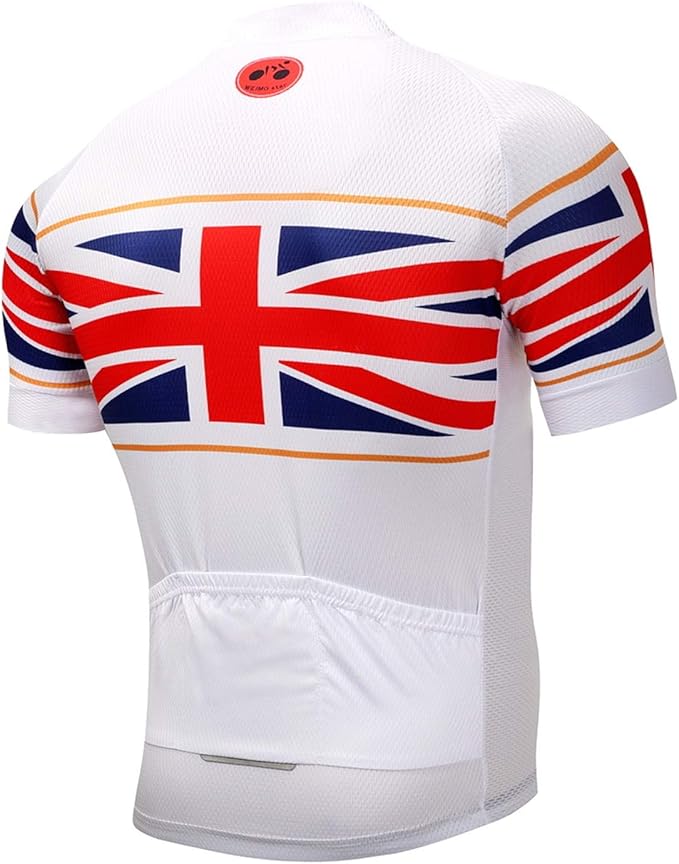 Cycling Jerseys Men Bicycle Short Sleeve Summer Shirt Bike Biking Tops Riding Clothing Flag