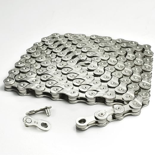 MARQUE 6/7/8 Speed Bike Chain - Bicycle Chain for Road & Mountain Bike, Quick Link Included for Easy Installation, 1/2 x 3/32 inch, 116 Links - MTB Chains Replacement (1 Set, 6/7/8 Speed Chain)