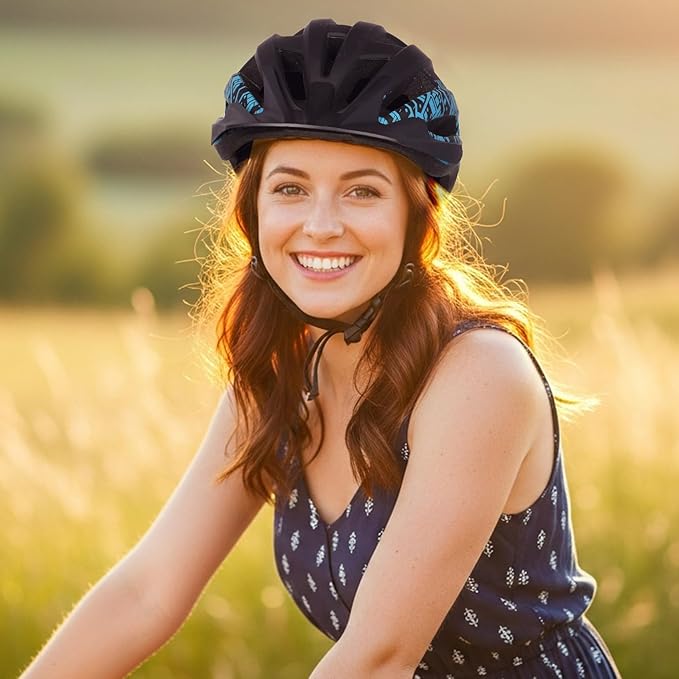 Bike Helmet for Adults Women Men Youth Kids, Lightweight Mountain Road Bicycle Cycling Helmets with Adjustable Dial & Removable Visor