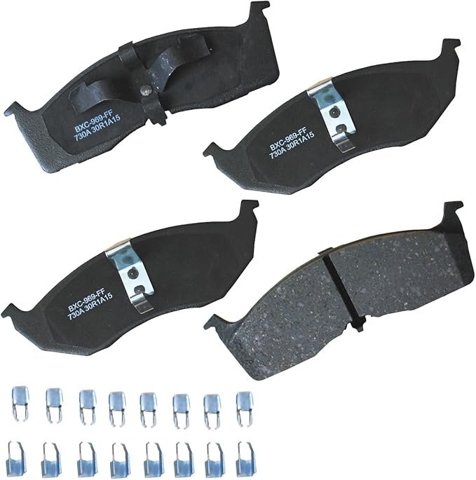 Bendix Premium SBC730A Ceramic Front Brake Pads for Chrysler Neon 2002-2000, Dodge Neon 2005-2000, SX 2.0 2005-2003, Plymouth Neon 2001-2000