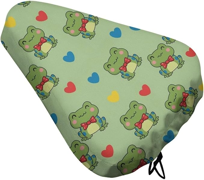 Adjustable Exercise Bike Seat Cover, Soft Cushion Indoor Outdoor Dust Resistant Protection