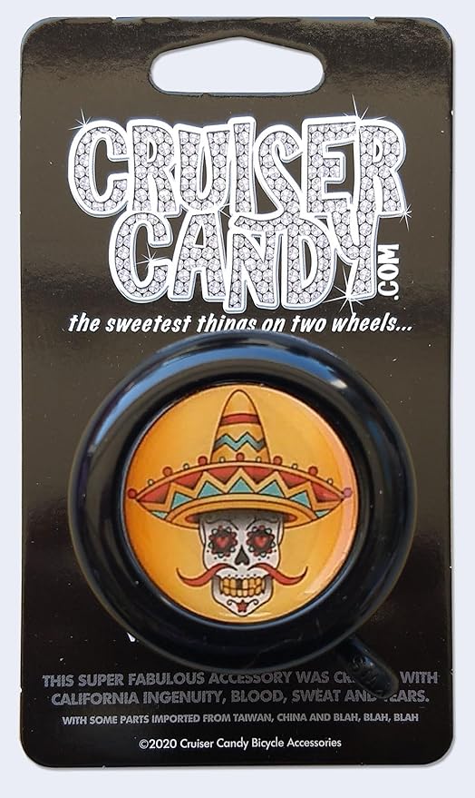 Cruiser Candy Fashion Bicycle Bell, Steel Ringer Nice Sound Bike Bell, Cute Stylish with Classic Bell Ring Tone