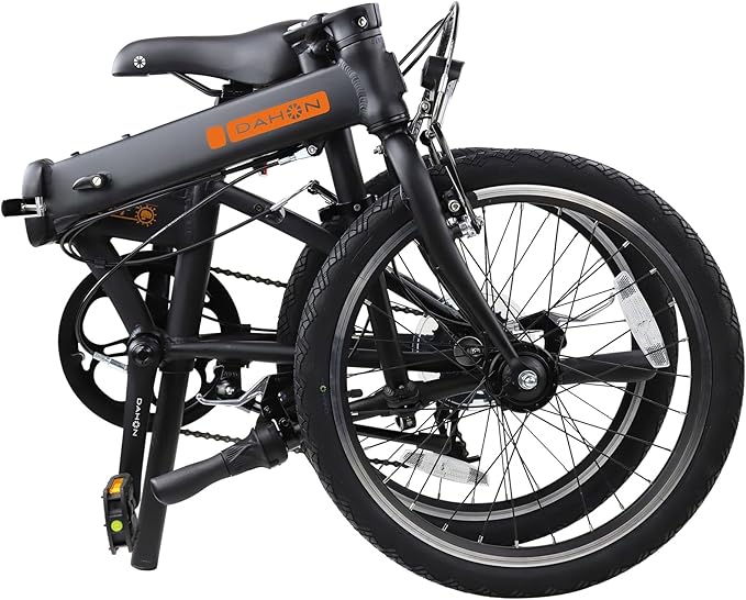 Dahon HIT D6 6 Speed 20 Inch Folding Bike for Adults,KBA061 (Black, 20 Inch)