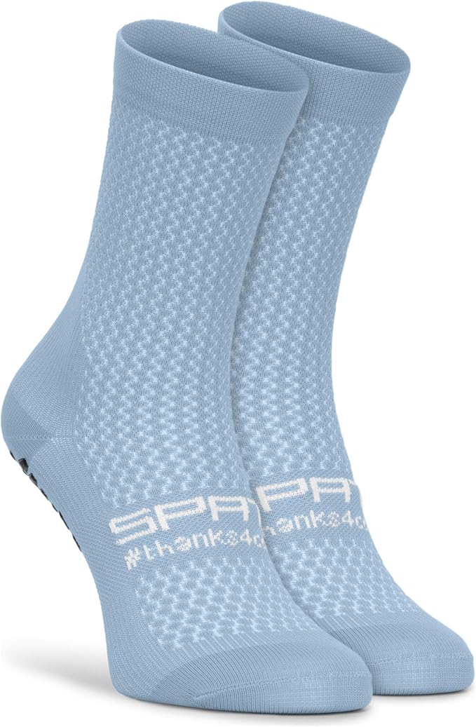 SOKZ2 Long Cycling Socks Performance Fit with Silicone Grippers Moisture Wicking Ideal for Road Racing and Training