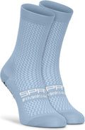 SOKZ2 Long Cycling Socks Performance Fit with Silicone Grippers Moisture Wicking Ideal for Road Racing and Training
