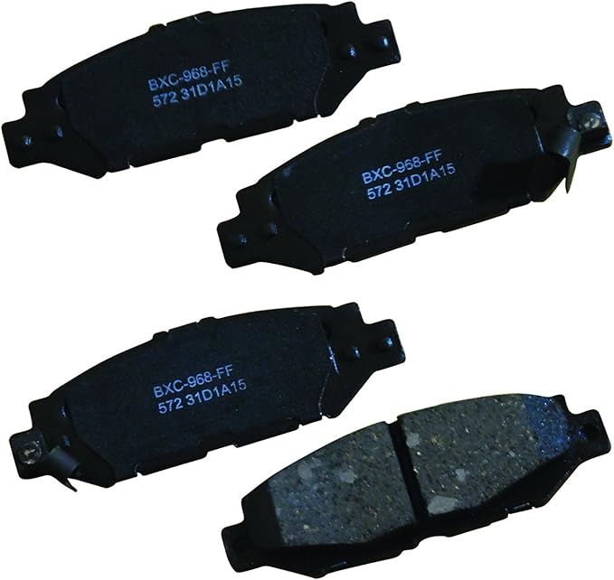 Bendix Premium SBC572 Ceramic Rear Brake Pads for Lexus GS300 1997-1993, SC300 2000-1992, SC400 2000-1992, Toyota Supra 1998-1993