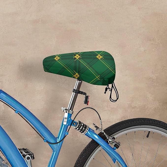 Adjustable Exercise Bike Seat Cover, Soft Cushion Indoor Outdoor Dust Resistant Protection