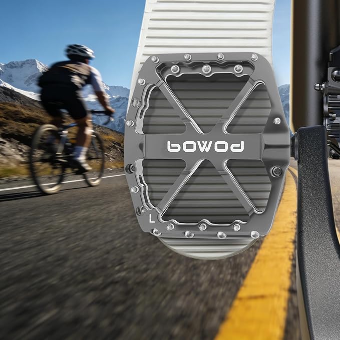 Bike Pedals 9/16" Lightweight Non-Slip Bicycle Platform Pedals - Fits Most Adult Bikes & Mountain Bikes &MTB, Road Bikes and Slip-Resistant Design