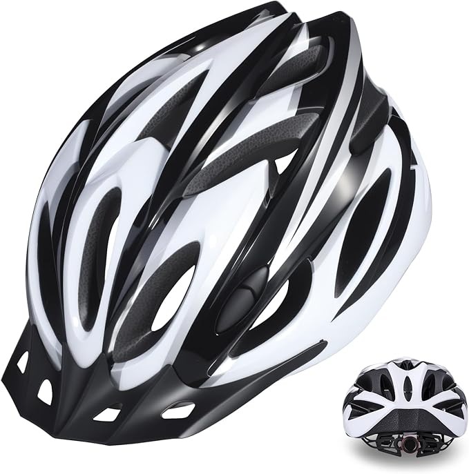 Zacro Adult Bike Helmet Lightweight for Men Women Comfort with Pads&Visor, Certified Bicycle Helmet for Adults Youth Mountain Road Biker