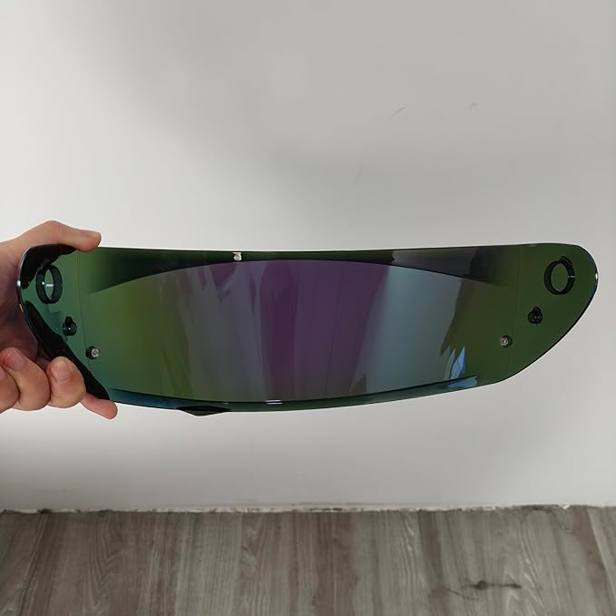 HJ-34P Helmet Visor Replacement for HJC C10.Motorcycle Helmet Shield UV Protection Compatible with HJC C10 (Revo Deep Green)