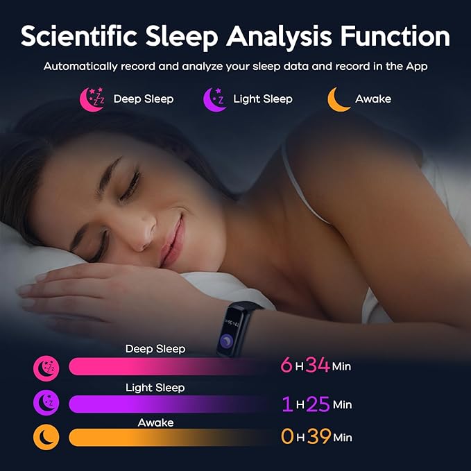 Fitness Tracker Watch, Smart Watch with Blood Pressure Heart Rate Sleep IP67 Waterproof Health Watches Fitness Activity Tracker Step Calorie Counter Pedometer Watches for Android iOS Phone Men Women