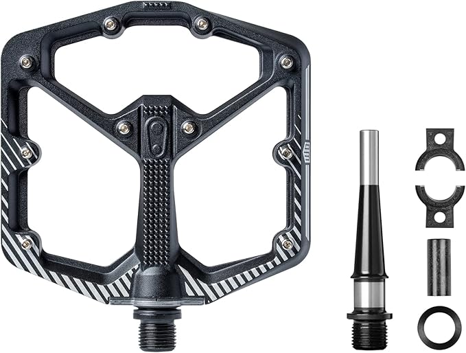 Crankbrothers Stamp Flat MTB Pedals - Size-Specific, Lightweight, Versatile, Durable Bike Pedals
