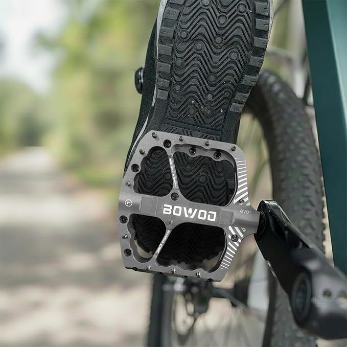 Bike Pedals 9/16" Lightweight Non-Slip Bicycle Platform Pedals - Fits Most Adult Bikes & Mountain Bikes &MTB, Road Bikes and Slip-Resistant Design