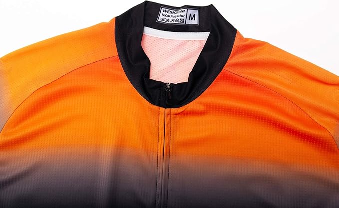 Men's Cycling Jersey Short Sleeve Bike Shirts Bicycle Jacket with Pockets