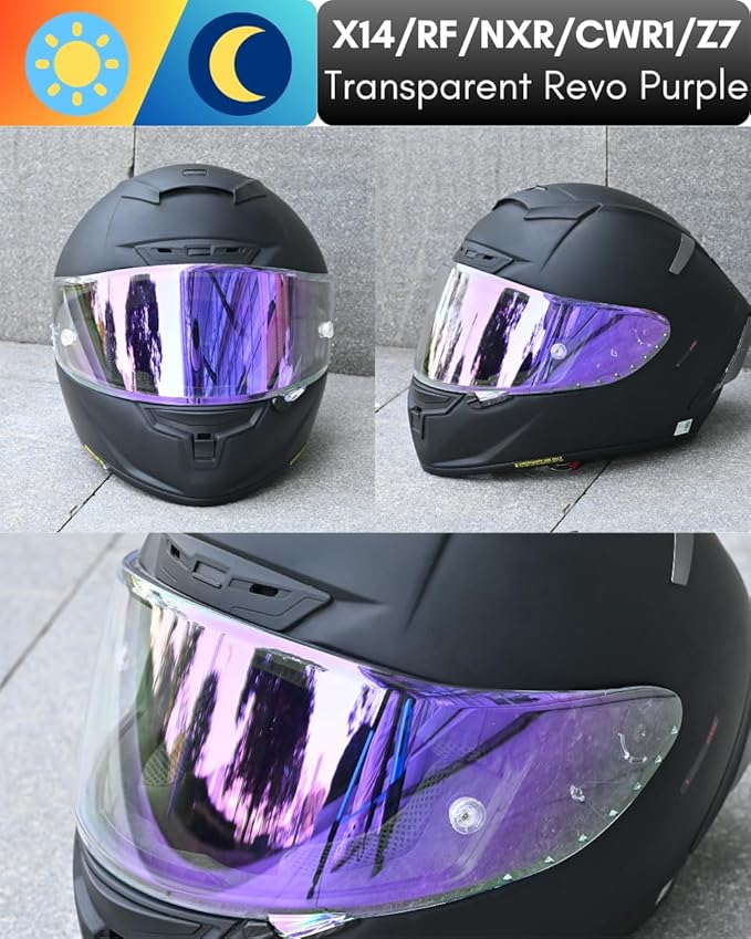 CWR-F1 Shield for RF-1200 Visor X14 NXR RF-SR Z7 Motorcycle Helmet Visor Replacement Sun Protection Anti-Scratch, Universal