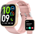 Smart Watches for Women Men Answer/Make Call, 1.85" Fitness Watch with 120+ Sports Modes, Heart Rate/Blood Oxygen/Activity Tracker, Pedometer, IP68 SmartWatch for iPhone Android Samsung (Pink, 1.85“)