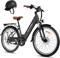WINDHORSE 26" Electric Bike for Adults 20MPH & 30-50 Miles Range, Shimano 7-Speed, 468WH Removable Battery Commuter Ebike with 750W Peak Motor, Front Suspension, Rear Rack, Fenders, UL2849 Certified