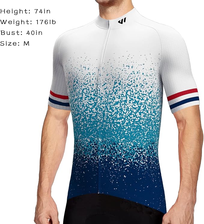 Lo.gas Cycling Jersey Men Short/Long Sleeve Bike Biking Shirts Full Zip with Pockets Road Bicycle Clothes