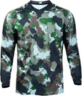 JPOJPO Men's Mountain Bike Jersey Long Sleeve MTB Off-Road Racing Downhill Motocross Shirts Quick Dry&Moisture-Wicking Tops