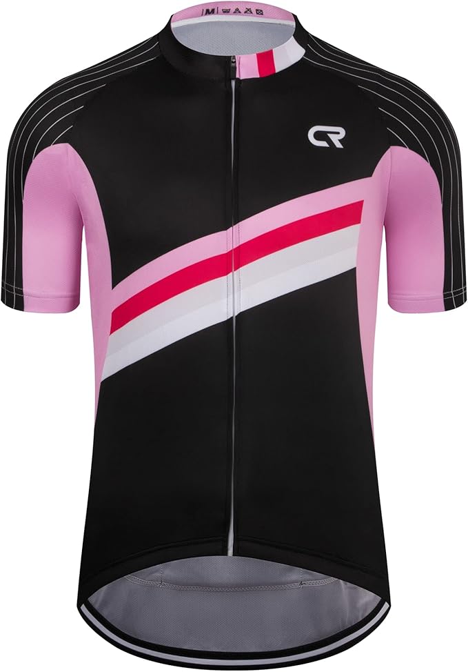 Coconut Ropamo CR Mens Cycling Jersey Short Sleeve Road Bike Shirt with 3+1 Zipper Pockets Breathable Quick Dry