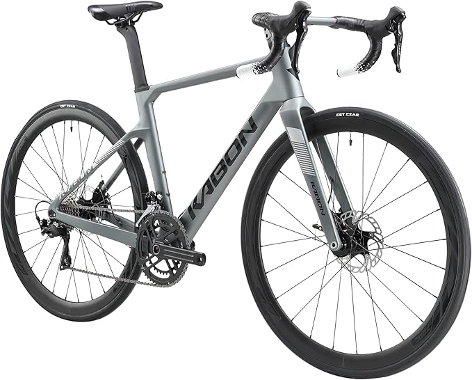 KABON Carbon Road Bike, 700C Carbon Fiber Frame Road Bike with 105 R7000 22 Speed Disc Brake Racing Bicycle for Men and Women