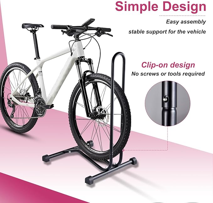 Stand for Garage | High Strength Powder Coated Steel Rack,Cycling Rack for Indoor Storage & Display, Portable Freestandings Stand for Mountain Folding Road
