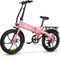 20" Folding Electric Bike for Adults, 850W Lightweight Foldable Ebike, 4lbs,60+ Mile Range, 25mph Top Speed, Fat Tire Electric Bicvcle