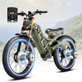 eAhora Romeo Pro 3 Electric Bike - [2026 Latest] 50MPH 5600W Dual Motor 60V 80AH 250Miles Long Range Ebike for Adults, 26" * 4.0 Fat Tire Fast Electric Mountain Bike Full Suspension Off-Road E-Bike