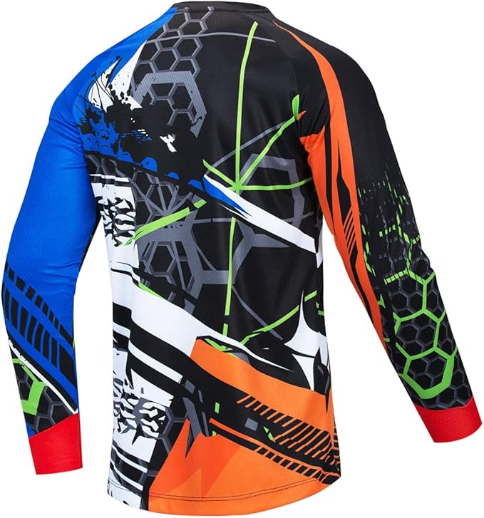 Men's Racing Shirts Summer Motocross Jersey Bicycle Sportswear MTB Jersey Long Sleeve Mountain Bike Clothes
