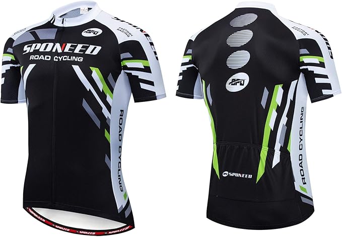 Men Bike Jersey Short Sleeve Road Cycling Shirts Biking Tops Moisture Wicking