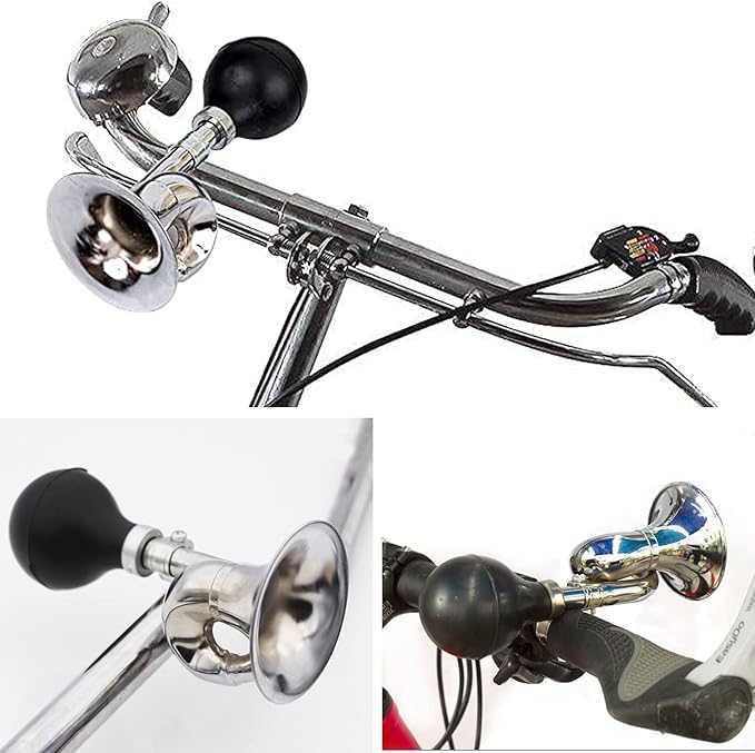 Aluminum Alloy Bike Horn, Loud Bicycle Horns for Kids and Adults,Retro and Easy-to-Install Bicycle Accessories